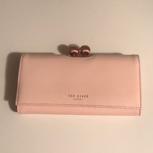 Ted Baker Pink Clutch with Rose Gold Details